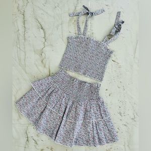 KatieJ NYC TWEEN SUNNY TIE TOP & TWEEN BROOKE SKIRT size Medium